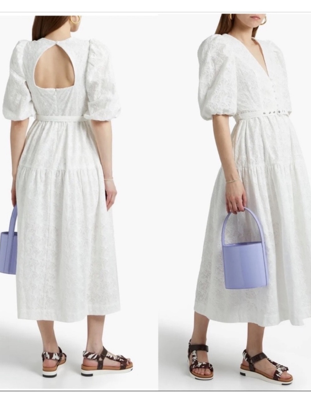 NICHOLAS CELIE FEATHERINGTON EYELET DRESS OPEN BACK 2